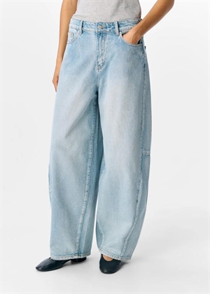 Moji Elsa mw super barrel jeans Light Blue Denim Object 